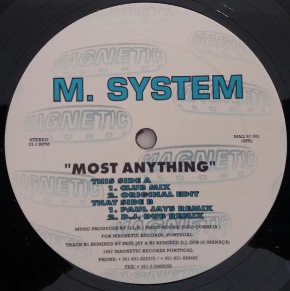 M. System - Most Anything