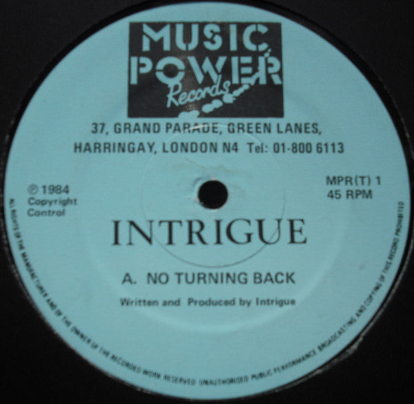 Intrigue - No Turning Back / Call Of The Heart