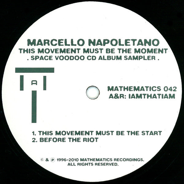 Marcello Napoletano - This Movement Must Be the Moment