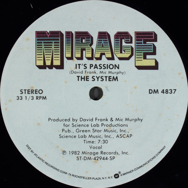 The System - It's Passion