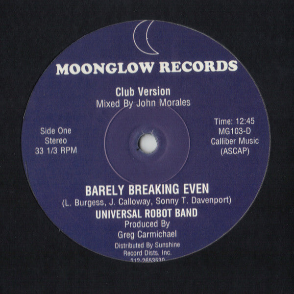 Universal Robot Band* - Barely Breaking Even