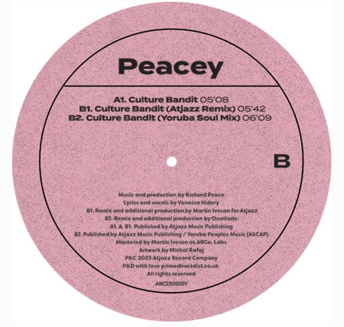 Peacey - Culture Bandit Feat Vanessa Hidary