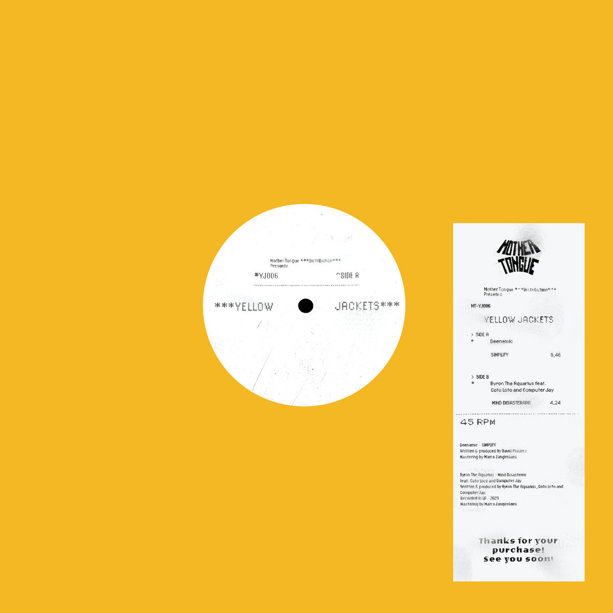 Yellow Jackets 6 - Deenamic / Byron The Aquarius