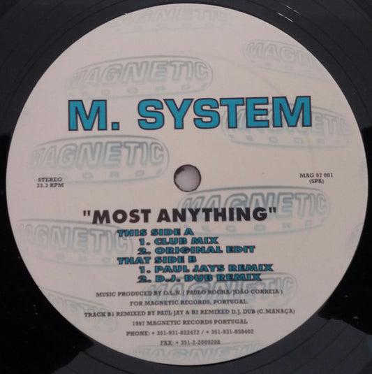 M. System - Most Anything