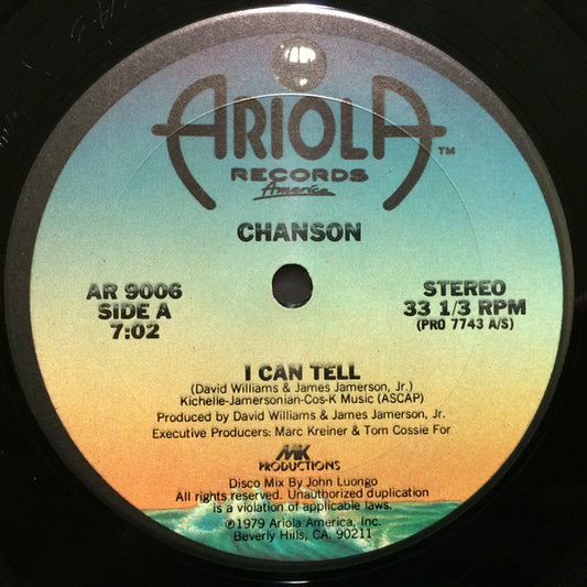 Chanson - I Can Tell / Don't Hold Back