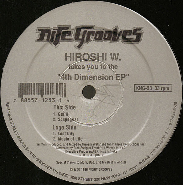Hiroshi Watanabe - 4th Dimension EP