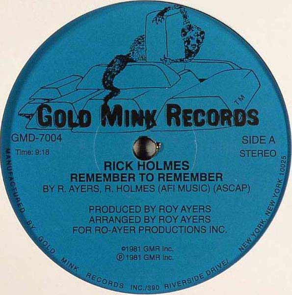 Rick Holmes - Remember To Remember
