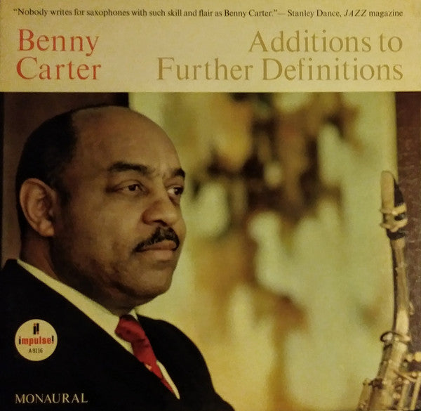 Benny Carter - Additions to Further Definitions
