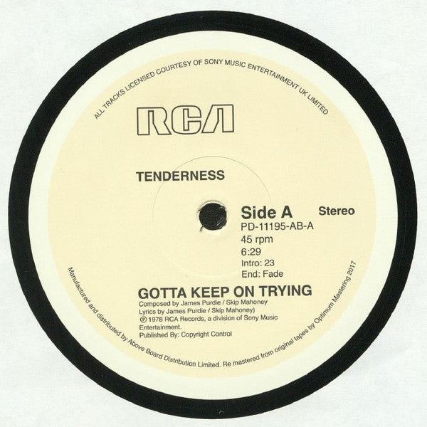 Tenderness - Gotta Keep On Trying