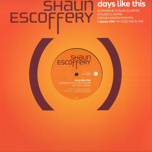 Shaun Escoffery - Days Like This