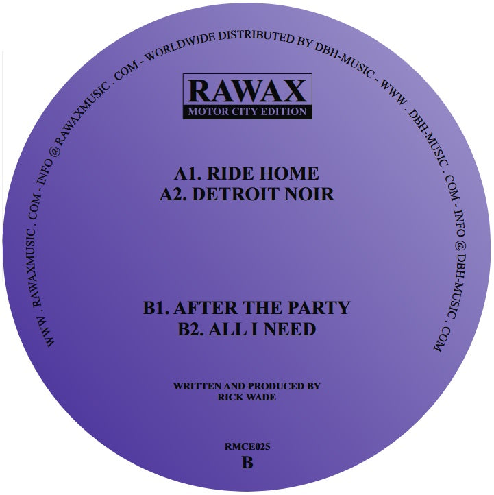 Rick Wade Detroit Noir EP 12"