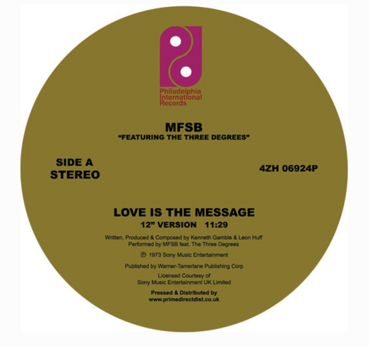 MFSB Feat. The Three Degrees - Love Is The Message / Tsop
