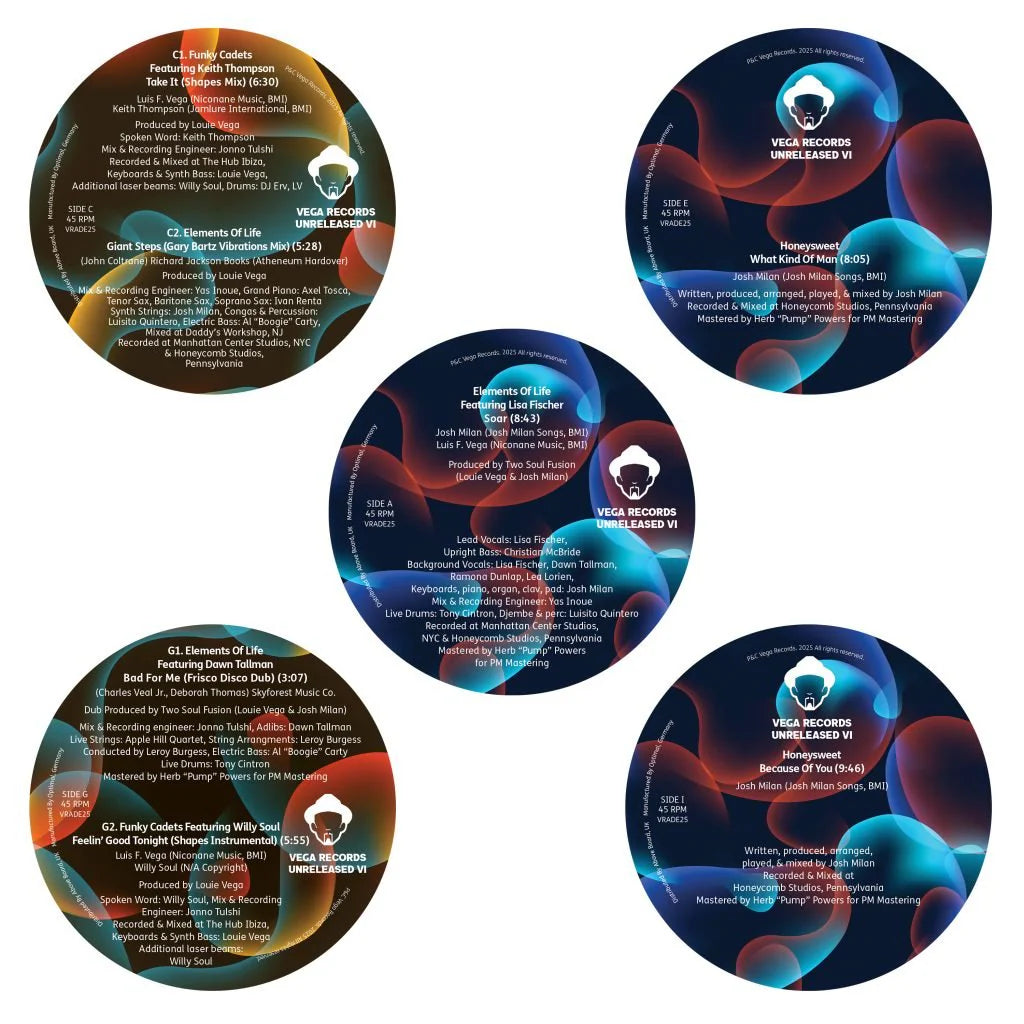 LOUIE VEGA / VARIOUS - VEGA RECORDS 5 PACK UNRELEASED VI