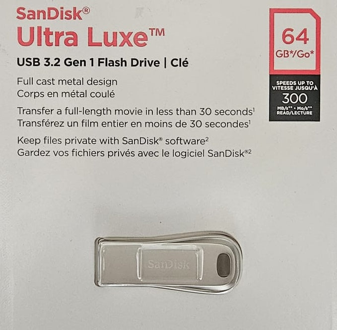 SanDisk Ultra Luxe USB 3.2 flash drive