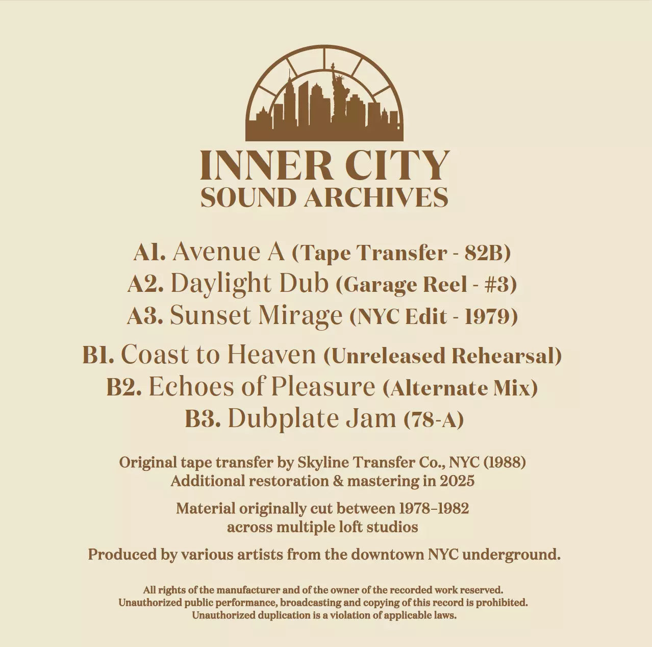 Inner City Sound - Archives #1